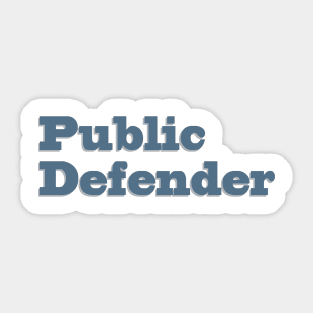 Public Defender Sticker